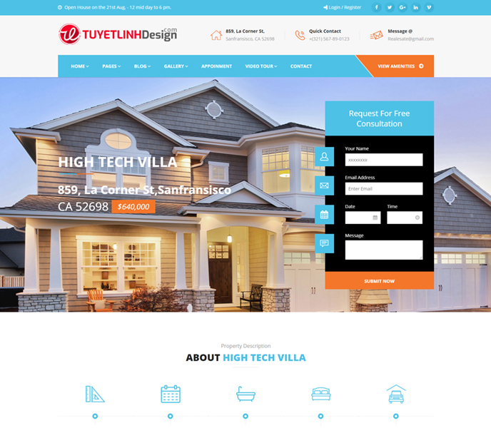 Mẫu Website Bất Động Sản - WDBDS - 4